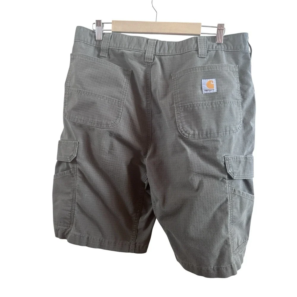 Carhartt Men's Sz 36 Gravel Gray Rugged Flex Relaxed Cargo Shorts Outdoors‎ Work